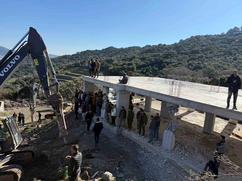 Bodrum’da yıkım gerginliği
