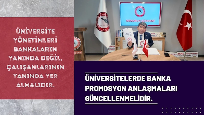 ÜNİPERSEN’den maaş promosyonları çağrısı: 