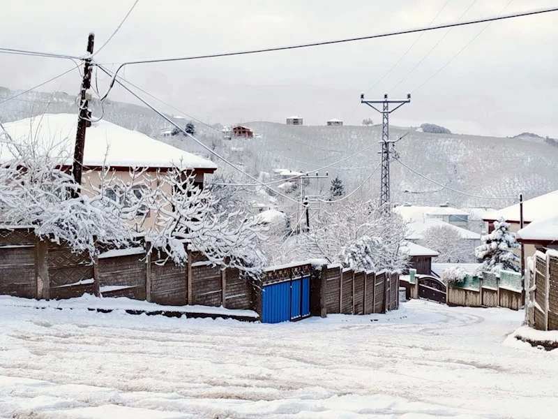 Karasu’nun yüksek mahallelerinde kar kalınlığı 10 santimi geçti
