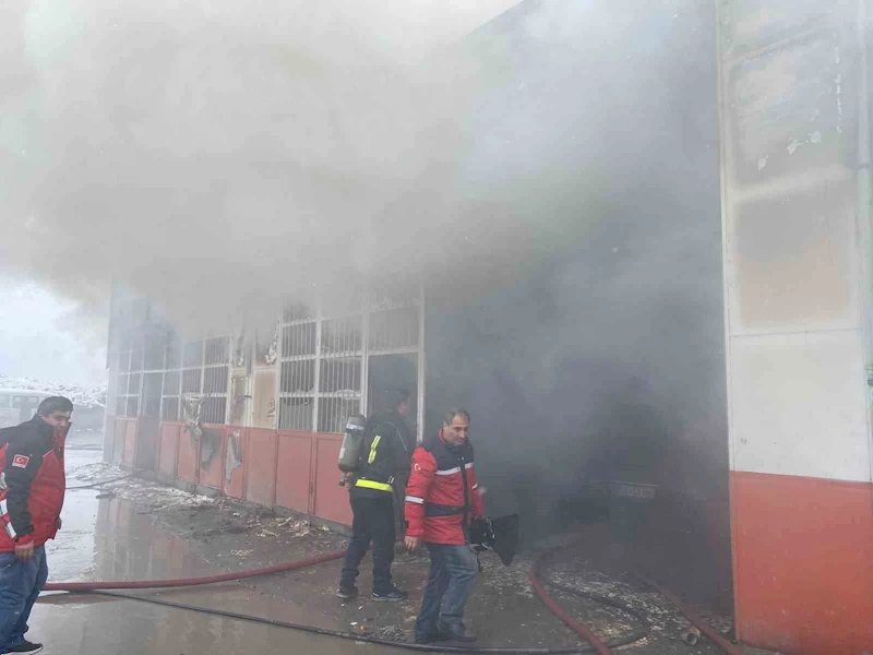 Malatya’daki iş yeri yangının yeni görüntüleri ortaya çıktı
