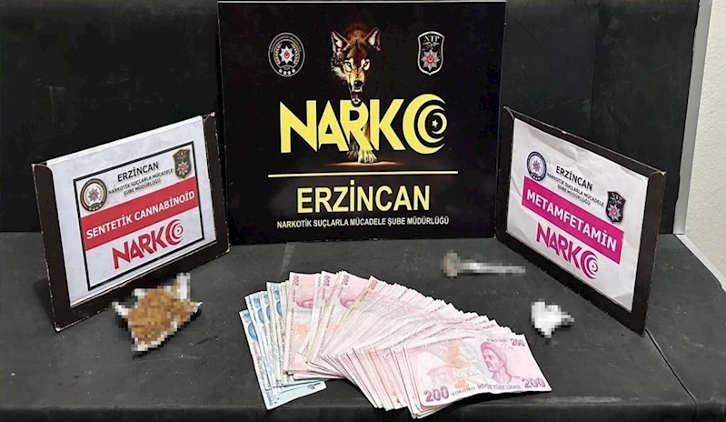 Erzincan’da bir miktar uyuşturucu ele geçirildi
