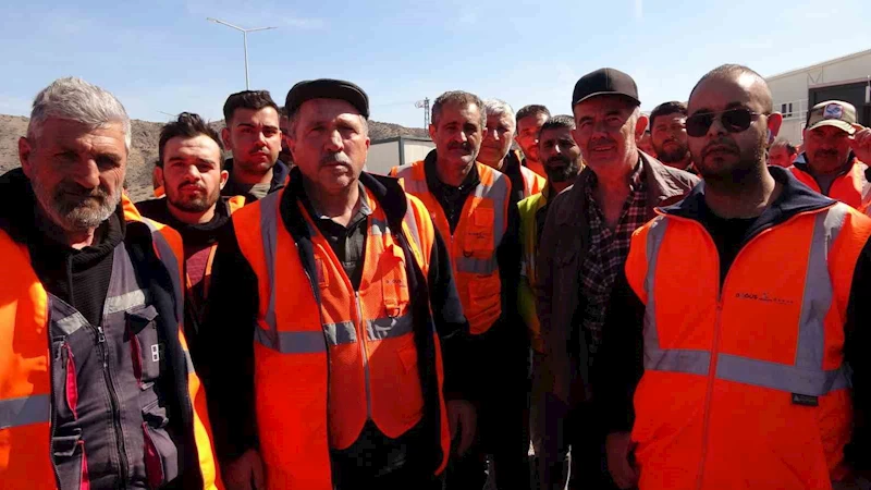 Yozgat’ta Yüksek Hızlı Tren şantiyesi işçileri iş bıraktı
