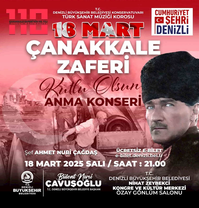 18 Mart ruhu Denizli’de yaşatılacak
