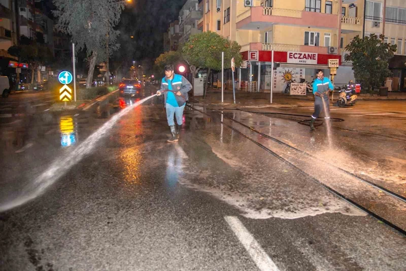 Alanya’da bayram öncesi temizlik
