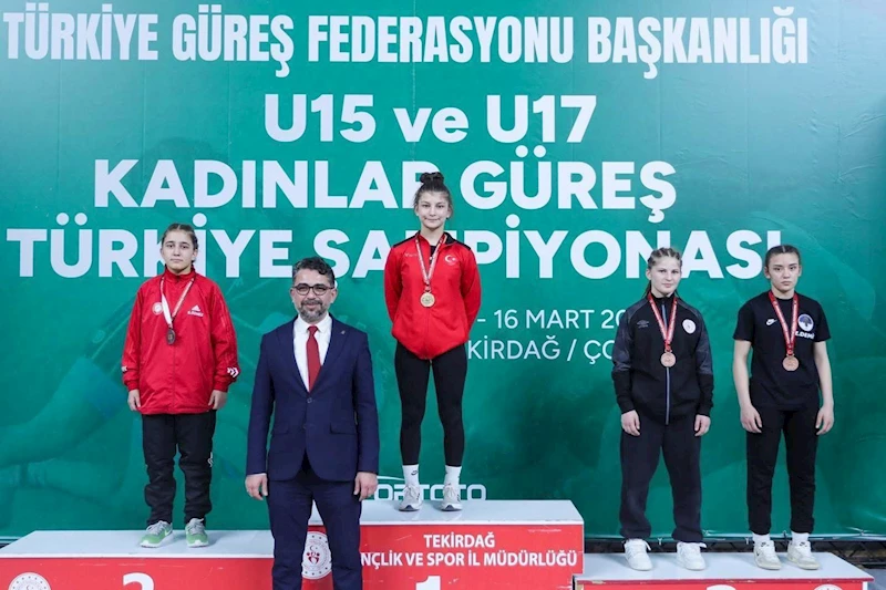 Erzincanlı güreşçi Safiye Mustafa Türkiye 3’üncüsü oldu
