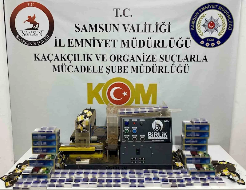 Samsun’da 5 bin dolu makaron ele geçirildi
