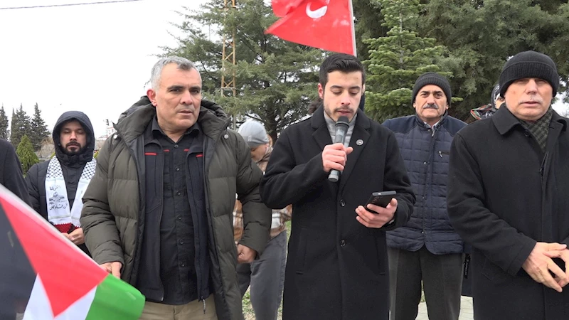 İsrail’in Gazze’ye yönelik saldırıları Kırklareli’nde protesto edildi
