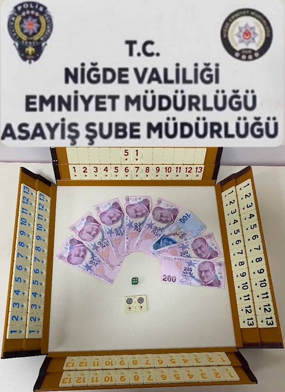 Niğde’de kumar operasyonu
