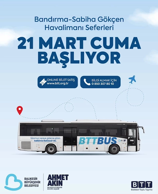 BTT, Bandırma’dan Sabiha Gökçen’e transfer seferlerini başlatıyor
