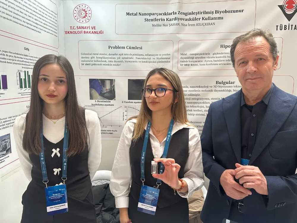 Lise öğrencilerinden ‘nano parçacıklı