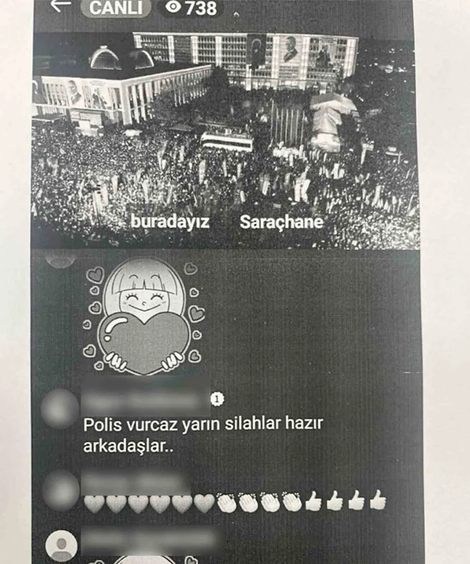 ’Polis vuracağız’ diye paylaşım yapan şahıs yakalandı
