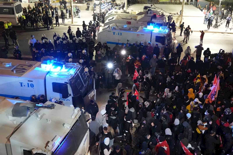 Ankara’da, Ekrem İmamoğlu’nun tutuklanması protesto edildi
