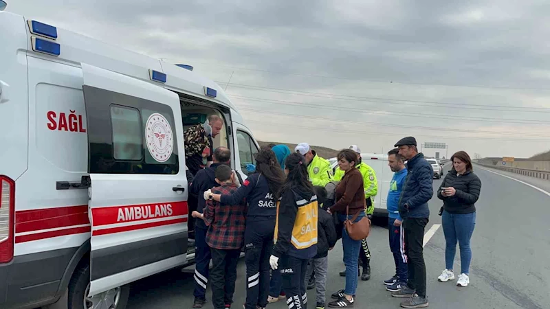 Ergene’de trafik kazası: 3 yaralı
