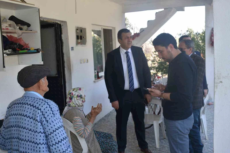 Kaymakam Yakuta, yangında mağdur olan vatandaşla görüştü
