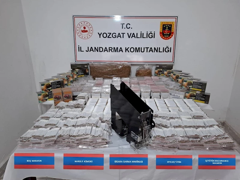 Yozgat’ta 19 bin 800 makaron ele geçirildi
