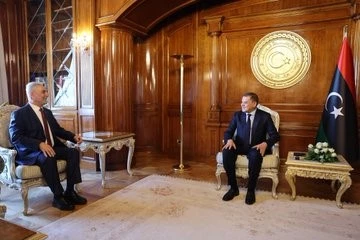 Ticaret Bakanı Bolat, Libya Devleti Milli Birlik Hükümeti Başbakanı Dibeybe ile görüştü
