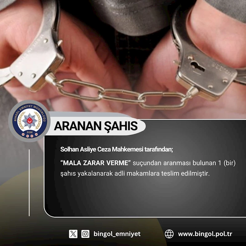 Bingöl’de aranan 4 şüpheli yakalandı
