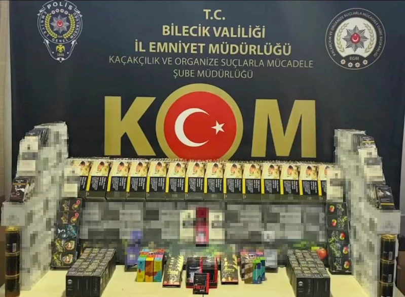 Bilecik’te 92 bin adet makaron ele geçirildi

