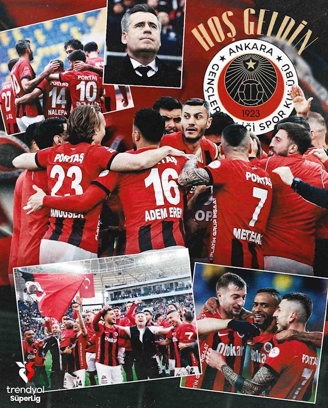 Gençlerbirliği’ne Süper Lig resmi hesabından hoş geldiniz paylaşımı
