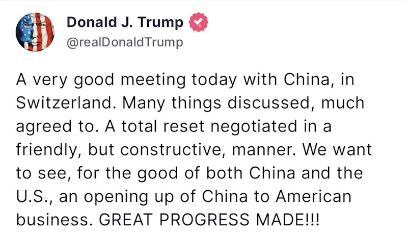 ABD Başkanı Trump Çin ile yapılan ticaret müzakerelerini değerlendirdi: 