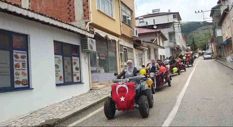 Alpaslan köyünde kadınlardan elektrikli motorlarla 