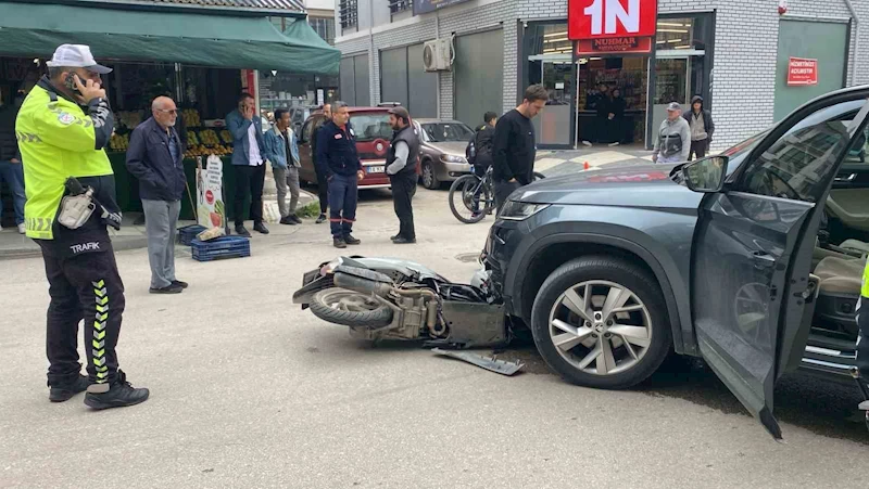 Bolu’da cip ile motosiklet çarpıştı: 1 yaralı
