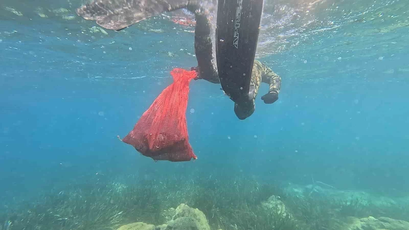 Bodrum’da deniz dibi temizliği başladı
