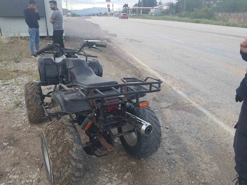 Gölbaşı’nda ATV devrildi: 2 yaralı
