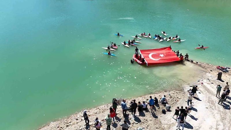 Yusufeli Barajı’nda kano ve rafting coşkusu
