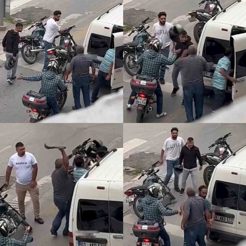 Trafikte budama bıçağı çekti ehliyeti alındı
