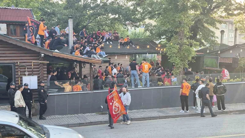 Bartın’da Galatasaray taraftarlarından ilginç görüntüler
