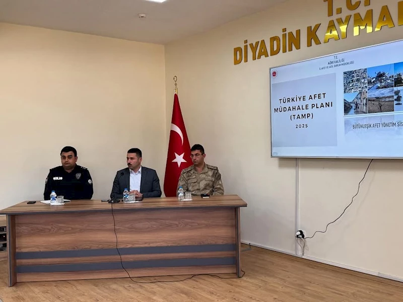 Diyadin’de afet hazırlığı masaya yatırıldı
