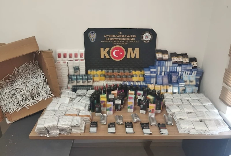 Polisten kaçak makaron operasyonu
