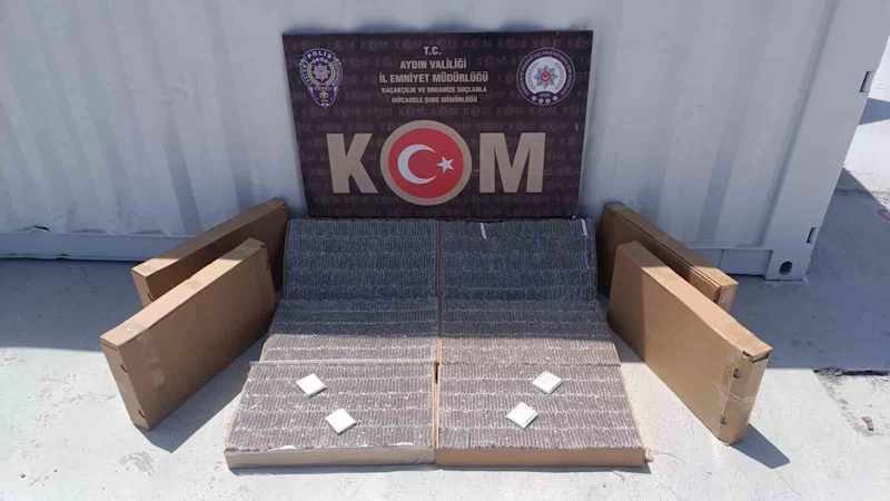Aydın’da 51 bin adet doldurulmuş makaron ele geçirildi
