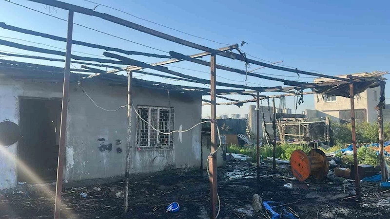 Bahçe evinde çıkan yangın maddi hasara neden oldu
