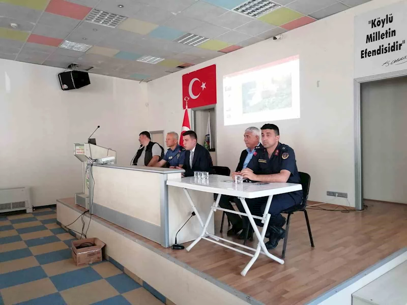 Mersin Mut’ta orman yangınlarıyla mücadele toplantısı
