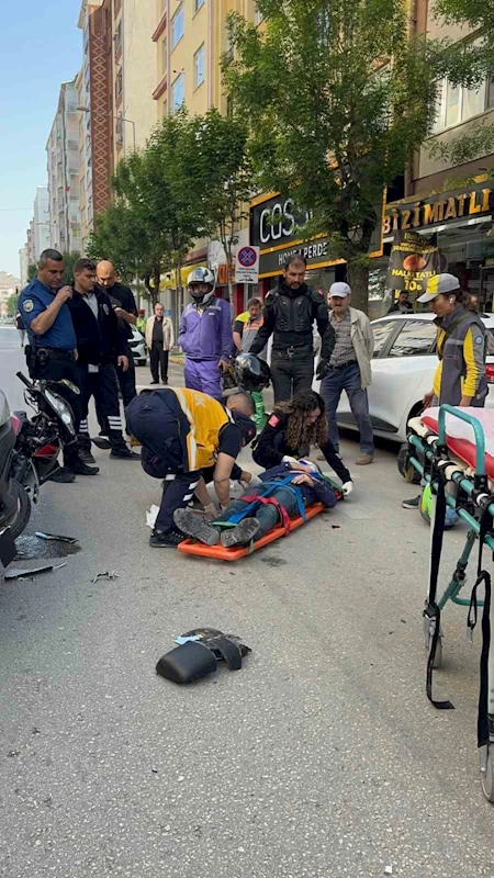 Eskişehir’deki trafik kazasında motosiklet sürücüsü yaralandı
