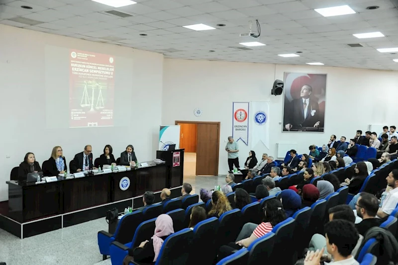 EBYÜ’de Hukukun Güncel Meseleleri Erzincan Sempozyumu II düzenlendi
