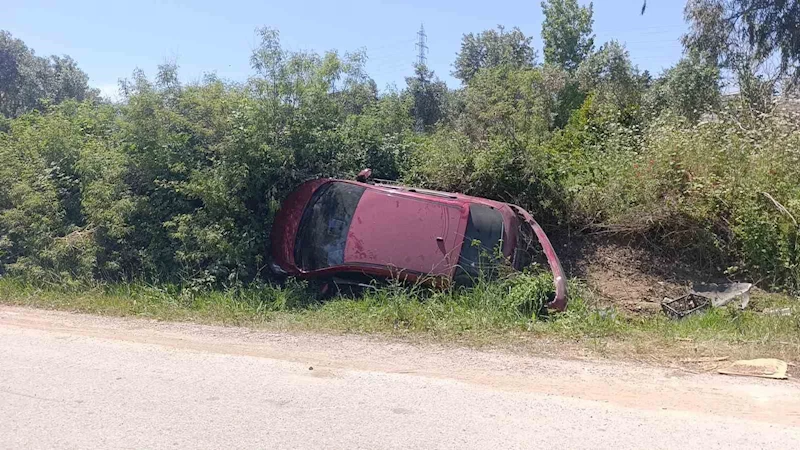 Kazanın ardından otomobilini bırakıp giden sürücüye plakadan ulaşıldı
