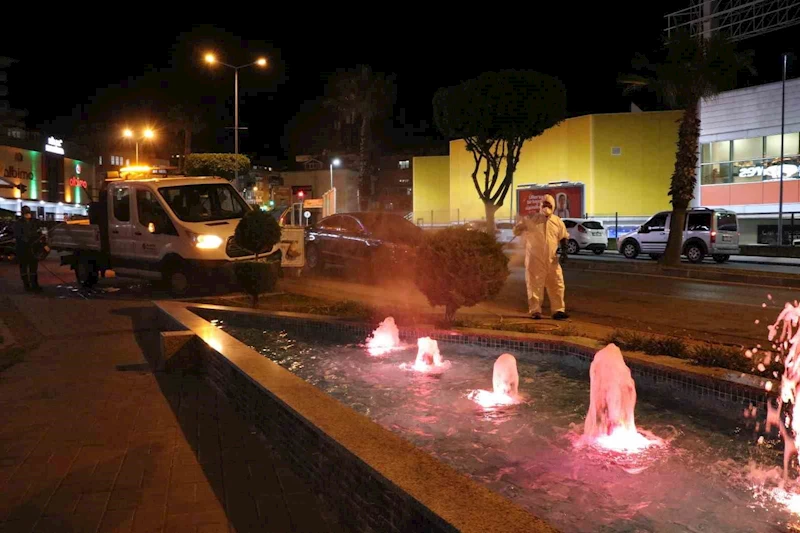 Alanya’da yeşil alanlarda zirai mücadele
