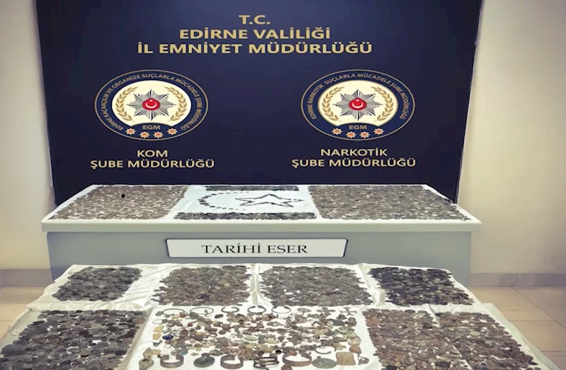Kapıkule’de tarihi eser operasyonunda 12 bin 770 parça ele geçirildi
