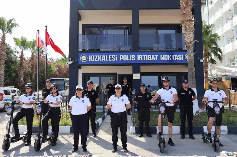 Kızkalesi sezona hazır:Scooterlu plaj polisleri de göreve başladı
