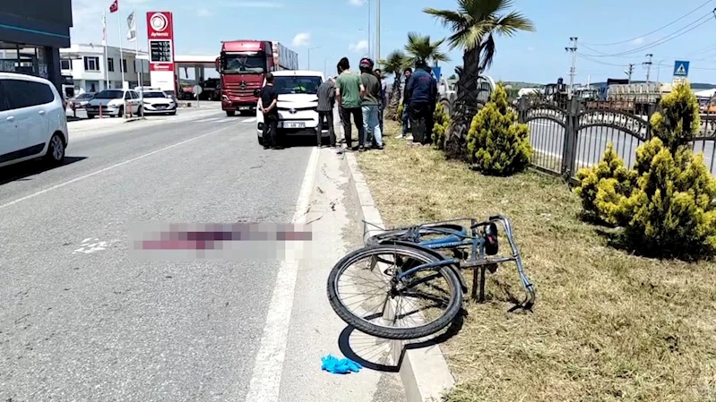 Hafif ticari aracın çarptığı bisiklet sürücüsü hayatını kaybetti
