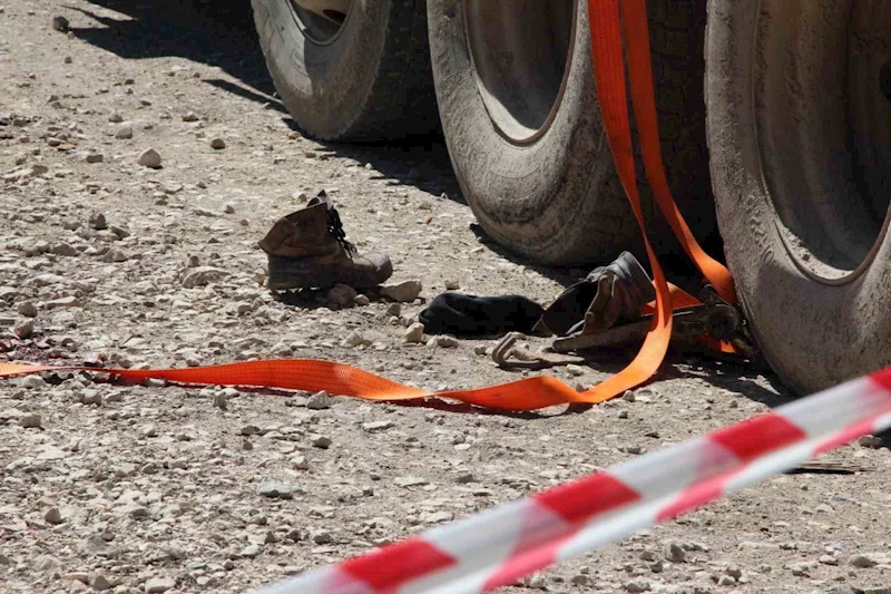 Tonlarca tomruk üzerine devrildi, hastanede hayatını kaybetti
