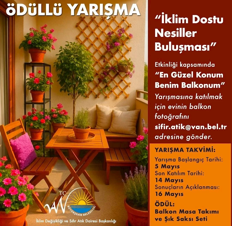 Van’ın en güzel balkonu seçiliyor
