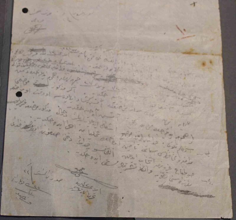 Atatürk’ün Kanlısırt bölgesinin Türk tarafından kalması için Fedai Müfrezesine verdiği el yazısı emir ortaya çıktı
