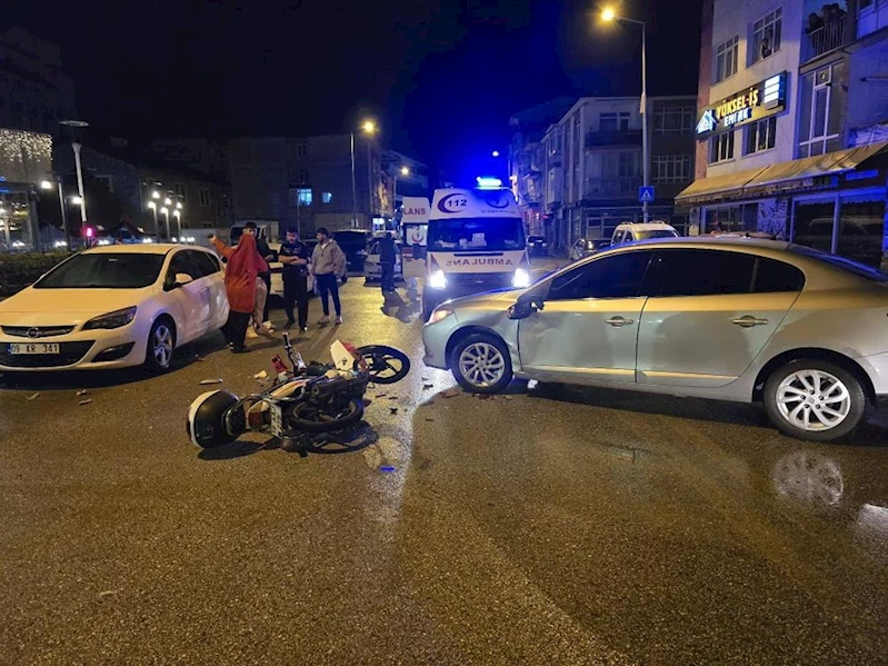 Ankara’da motosikletle otomobil çarpıştı: 1 yaralı
