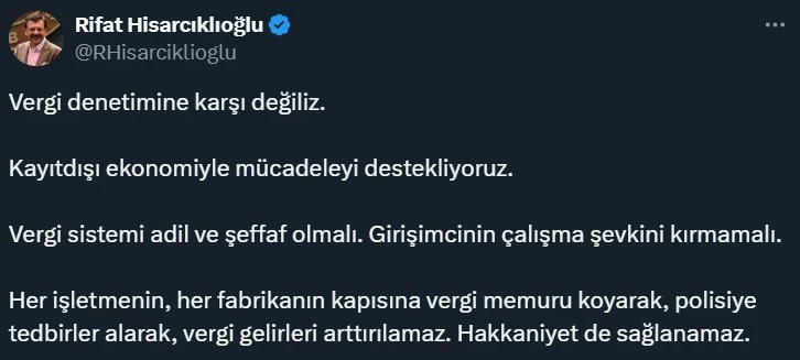 TOBB Başkanı Hisarcıklıoğlu: 