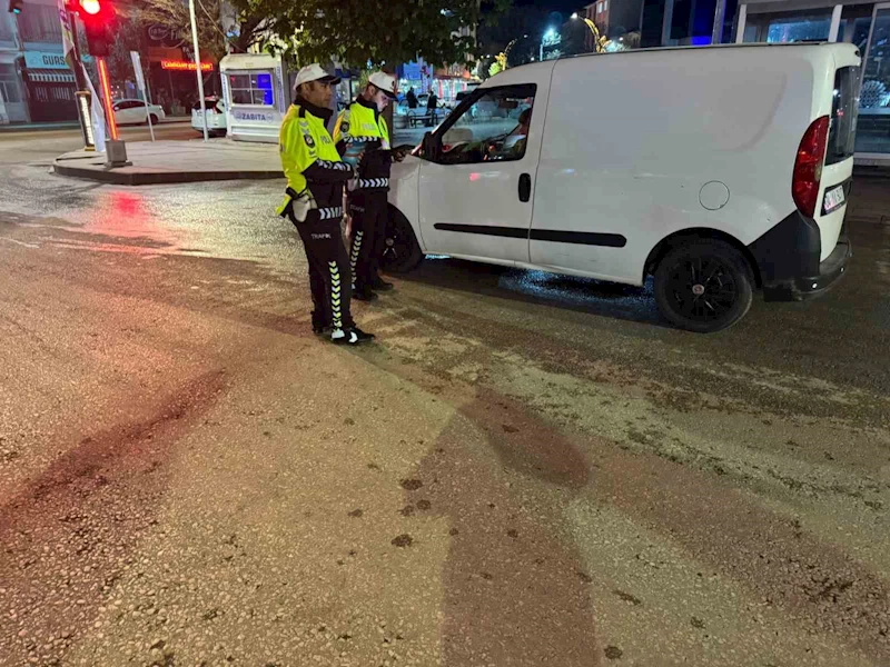 Çorum’da polis ekiplerinden ehliyet kemeri uygulaması
