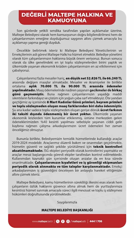 Maltepe Belediyesi: 